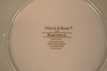 (n-6581/3) Villeroy & Boch Bauernblume, praetaldrikud, 4tk