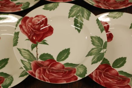 (n-6595/2) Claytan Tableware, roosilised supi-pastataldrikud, 6tk