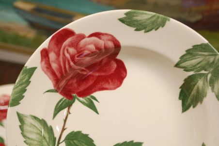 (n-6595/2) Claytan Tableware, roosilised supi-pastataldrikud, 6tk