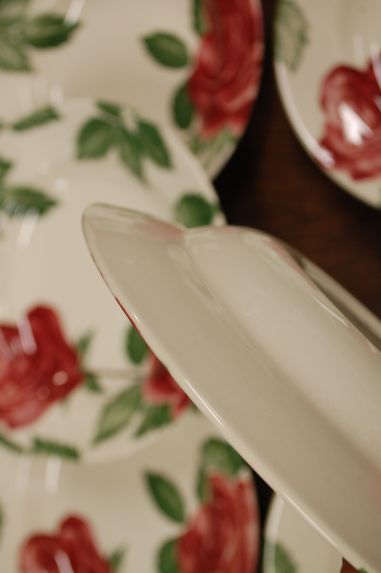 (n-6595/2) Claytan Tableware, roosilised supi-pastataldrikud, 6tk