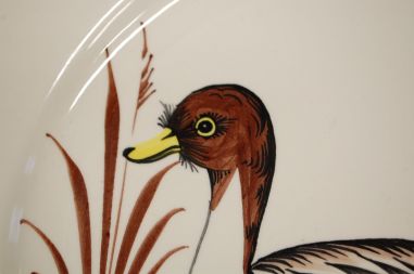 (n-6643) Bassano käsitsimaalitud seinataldrik "Lind"