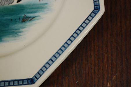 (n-6643) Bassano käsitsimaalitud seinataldrik "Lind"