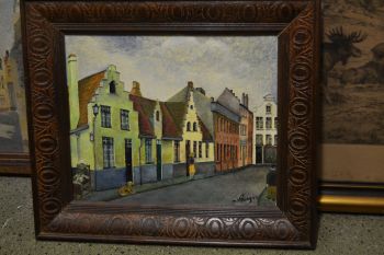 (n-6654) Raamitud maal, linnavaade 2