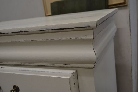 (L-588) Valge kahe sahtliga kummut (L-588) Valge kahe sahtliga kummut