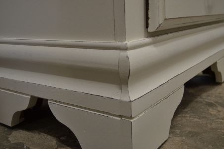 (L-588) Valge kahe sahtliga kummut (L-588) Valge kahe sahtliga kummut