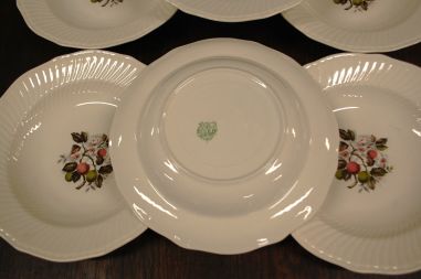 (n-6676) Boch Freres la Louviere, puuviljadega supi-pastataldrikud, 6tk