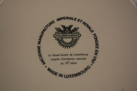 (n-6693/1) Villeroy & Boch, Beaufort 1857. J.B. Fresez, kollektsioontaldrik