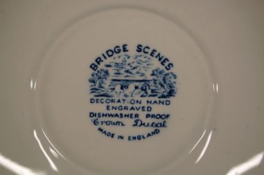 (n-6701/1) Crown Ducal "Bridge Scenes", kohvitassid-taldrikud, 6tk