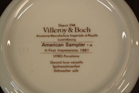 (n-6714) Villeroy & Boch American Sampler, kaanega toos