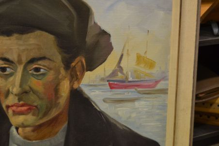 (P-1018) Suurem lõuendil maal -  Hollandi meremees