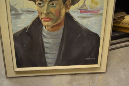 (P-1018) Suurem lõuendil maal -  Hollandi meremees