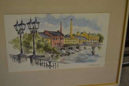 (P-1023) Signeeritud pastell või akvarellmaal 1976 aastast (P-1023) Signeeritud pastell või akvarellmaal 1976 aastast