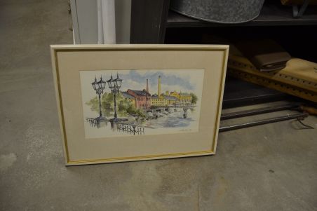 (P-1023) Signeeritud pastell või akvarellmaal 1976 aastast (P-1023) Signeeritud pastell või akvarellmaal 1976 aastast