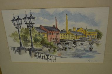 (P-1023) Signeeritud pastell või akvarellmaal 1976 aastast