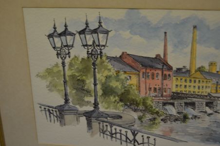 (P-1023) Signeeritud pastell või akvarellmaal 1976 aastast (P-1023) Signeeritud pastell või akvarellmaal 1976 aastast