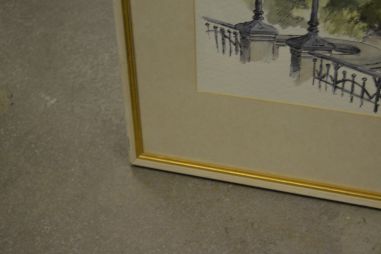 (P-1023) Signeeritud pastell või akvarellmaal 1976 aastast