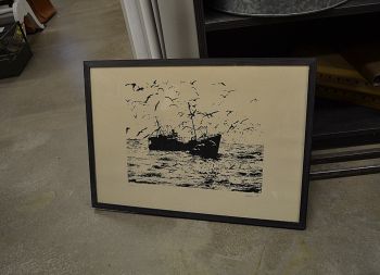 (P-1028) Kalalaev kajakatega - 14/50 nummerdatud tõmmis