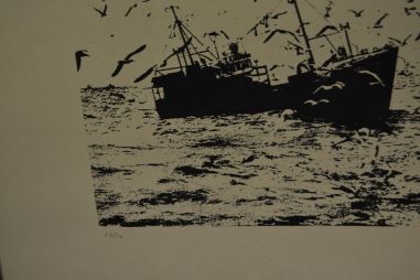 (P-1028) Kalalaev kajakatega - 14/50 nummerdatud tõmmis