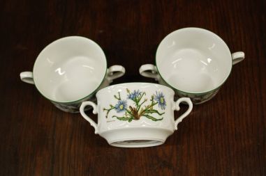 (n-6740/2) Bavaria Eschenbach, taimedaga puljongikausid 3tk