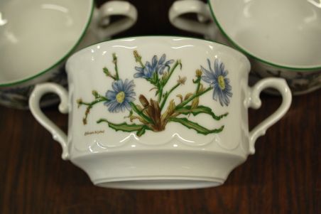 (n-6740/2) Bavaria Eschenbach, taimedaga puljongikausid 3tk