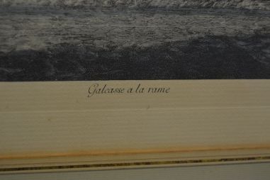 (n-6743) Vanem laevaga litograafia