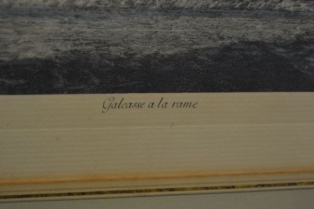 (n-6743) Vanem laevaga litograafia