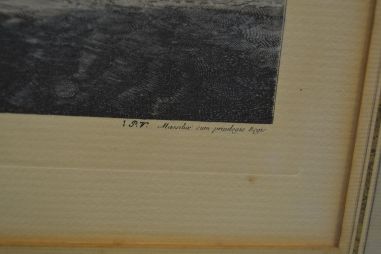 (n-6743) Vanem laevaga litograafia