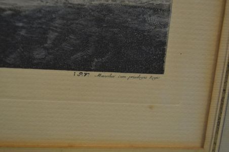 (n-6743) Vanem laevaga litograafia