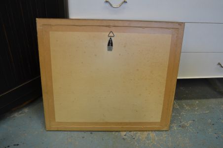 (n-6743) Vanem laevaga litograafia