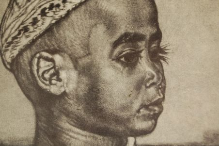 (P-1047) Viiralt, trükirepro Noor araablane