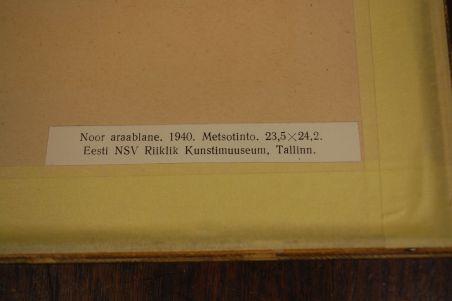 (P-1047) Viiralt, trükirepro Noor araablane