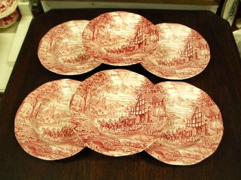 (n-6204)  Furnivals, Staffordshire LTD, supi-pastataldrikud, 6tk