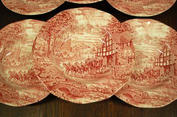 (n-6204)  Furnivals, Staffordshire LTD, supi-pastataldrikud, 6tk 2