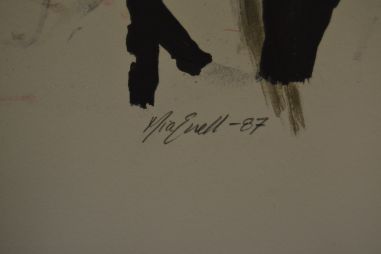 (L-624) Mia Enell signeeritud , nummerdatud litograafia