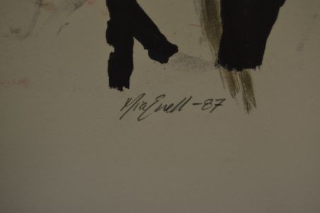 (L-624) Mia Enell signeeritud , nummerdatud litograafia