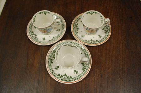 (n-4592/13) Villeroy & Boch Alt Amsterdam kohvitassid-taldrikud, 3tk