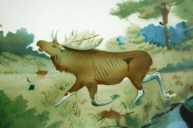 (n-6803) Suurem seinataldrik "Põder"