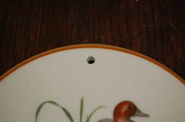 (n-6809/2) Mads Stage, portselanist lõikelaud/ kuumaalus "Part", 1tk