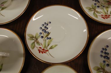 (n-6836/1) K&A Krautheim, Selb Bavaria, marjadega tassid-taldrikud, 5tk