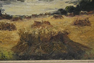 (n-6851) Lõuendil maal, järvevaade