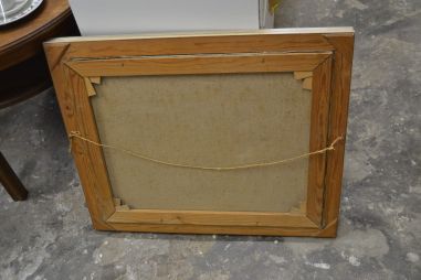 (n-6851) Lõuendil maal, järvevaade