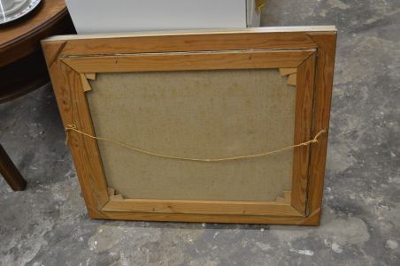 (n-6851) Lõuendil maal, järvevaade