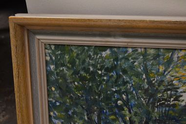 (n-6853) Lõuendil maal, järvevaade