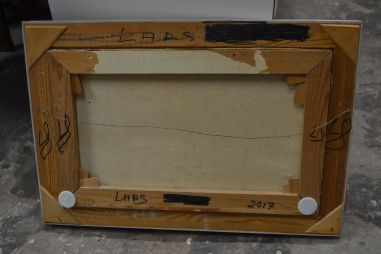 (n-6853) Lõuendil maal, järvevaade