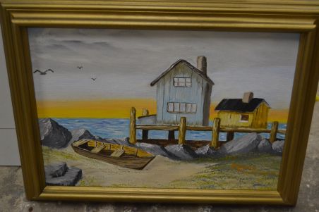 (n-6854) Naivistlik maal, rannavaade