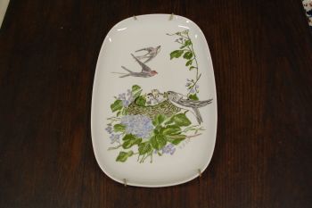 (n-6858)  Arzberg, käsimaalinguga vaagen/seinapilt "Pääsukesed"