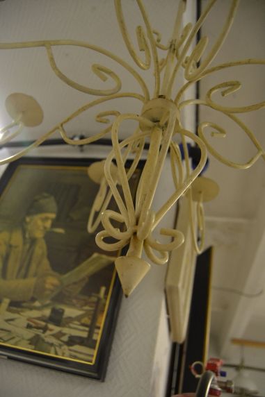 (n-6865) Metallist riputatav küünlahoidik 8 küünlale