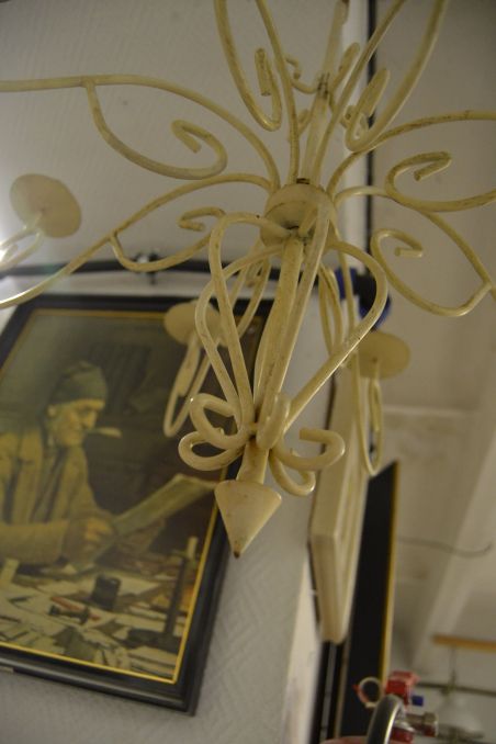 (n-6865) Metallist riputatav küünlahoidik 8 küünlale