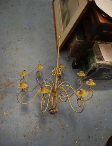 (n-6865) Metallist riputatav küünlahoidik 8 küünlale