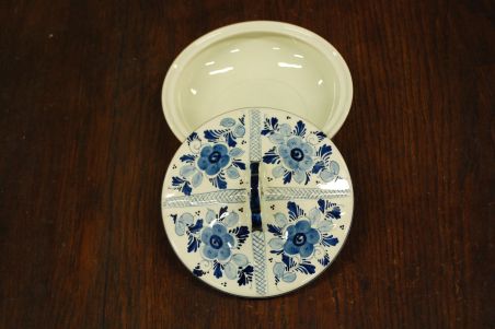 (n-6875) Delft Blue, käsitsimaalitud kaanega toos